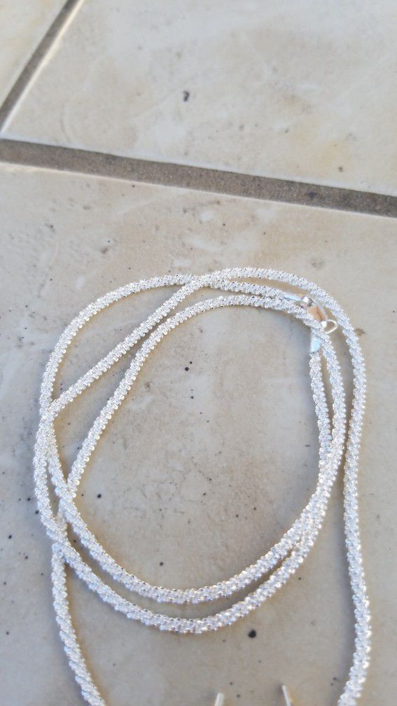 Cadena Corazon Y Aretes Plata 925MX  / Silver Chain Pendant & Earrings 
