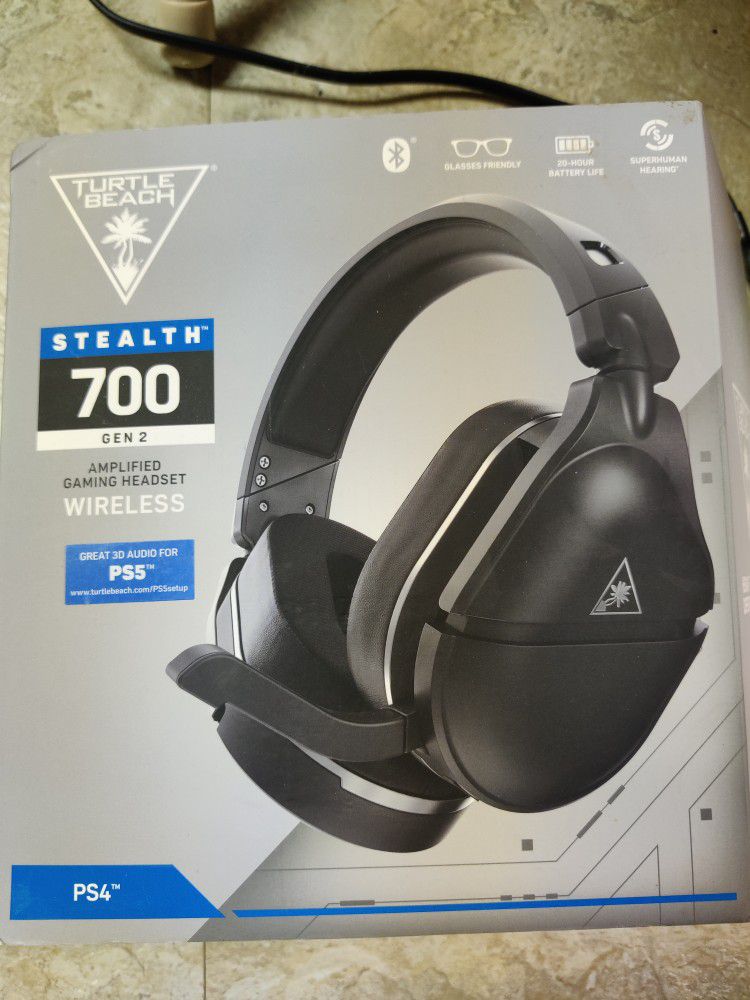 Turtle Beach Stealth 700 Gen 2 Wireless Gaming Headset for PS5, PS4, PS4 Pro, PlayStation & Nintendo Switch Featuring Bluetooth, 50mm ,, 3D Aud