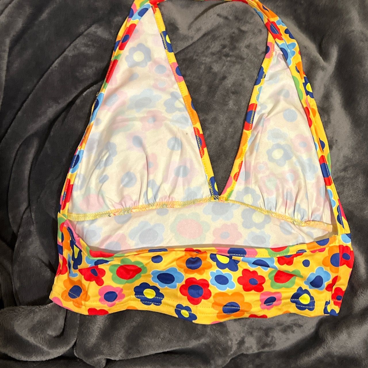 flora print halter top