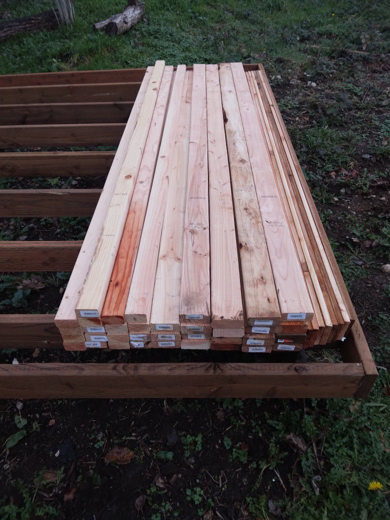 Extra Lumber (2×4×8, 2x3x8, 1x4×8 Cedar)