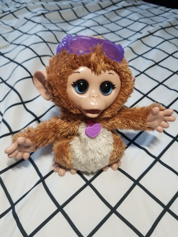 FurReal Friends Baby Cuddles My Giggly Monkey Pet Plush