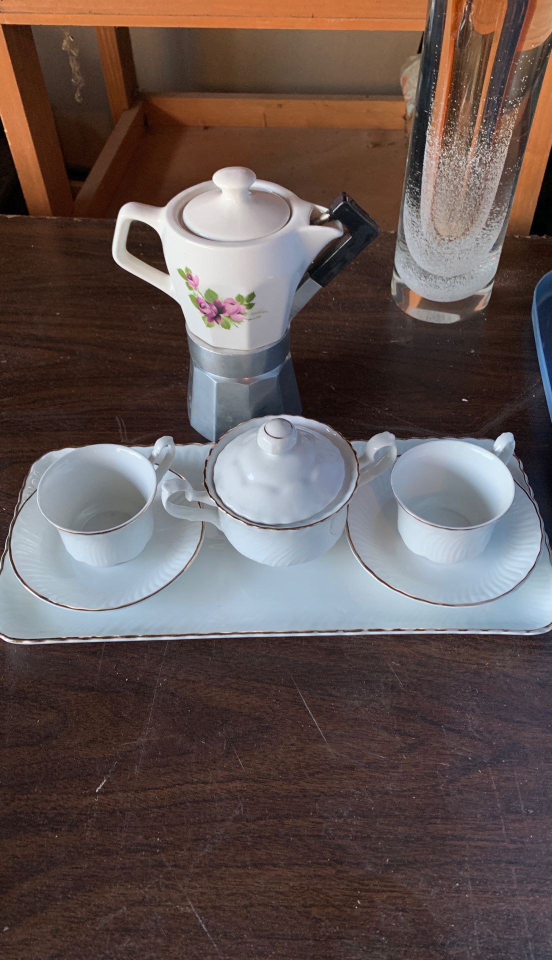 Espresso coffee pot cop in Sugar bowl