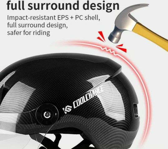Bike helmet.