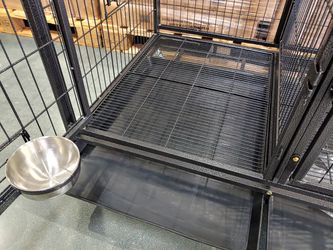 🐶NEW🐶 Heavy Duty⚡ Stackable Dog Kennels With Divider⚡🐶🐺⚡🐶🐺⚡🐶🐺‼️ Thumbnail
