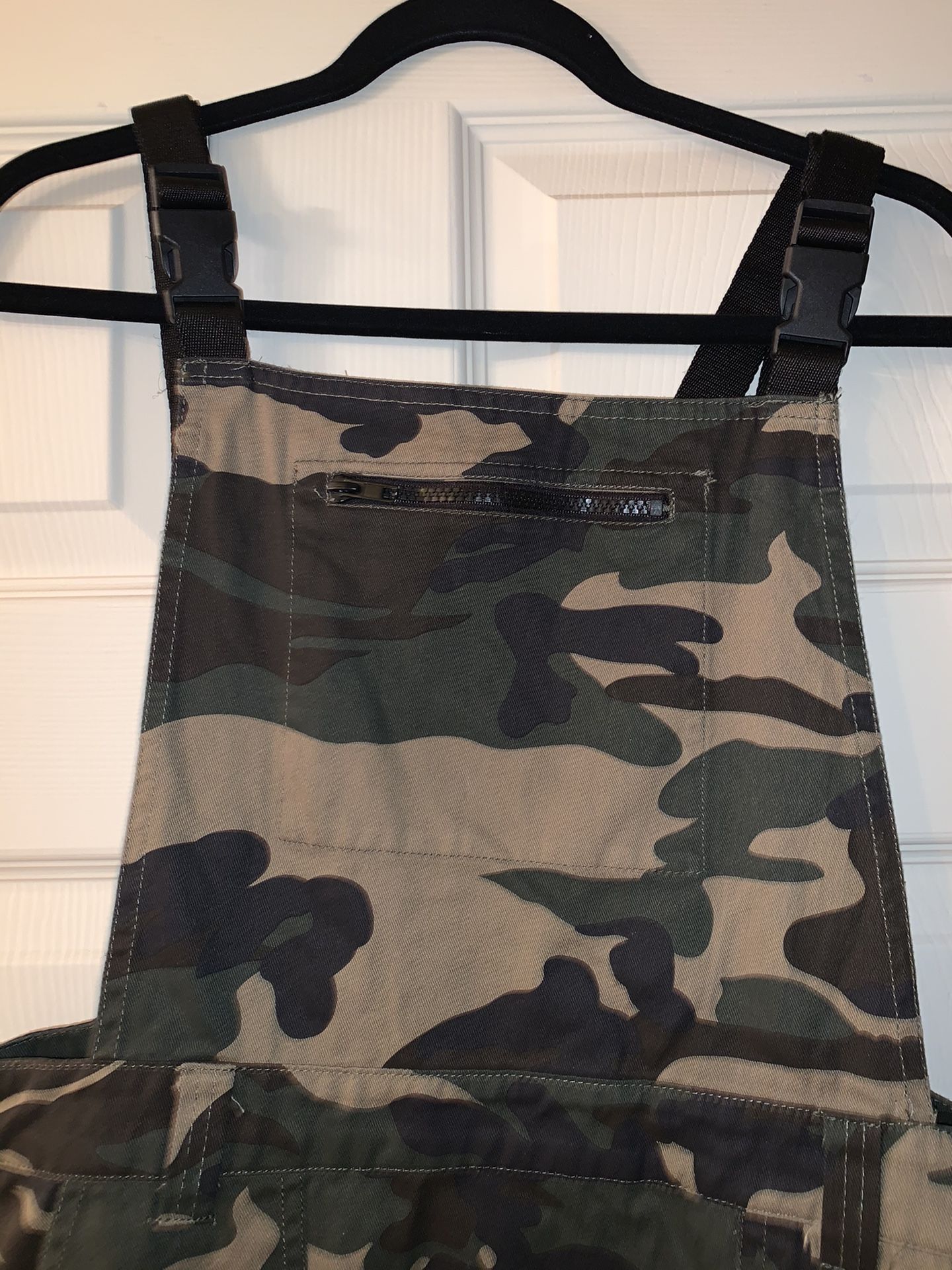 Camo Buckle Overall Dress