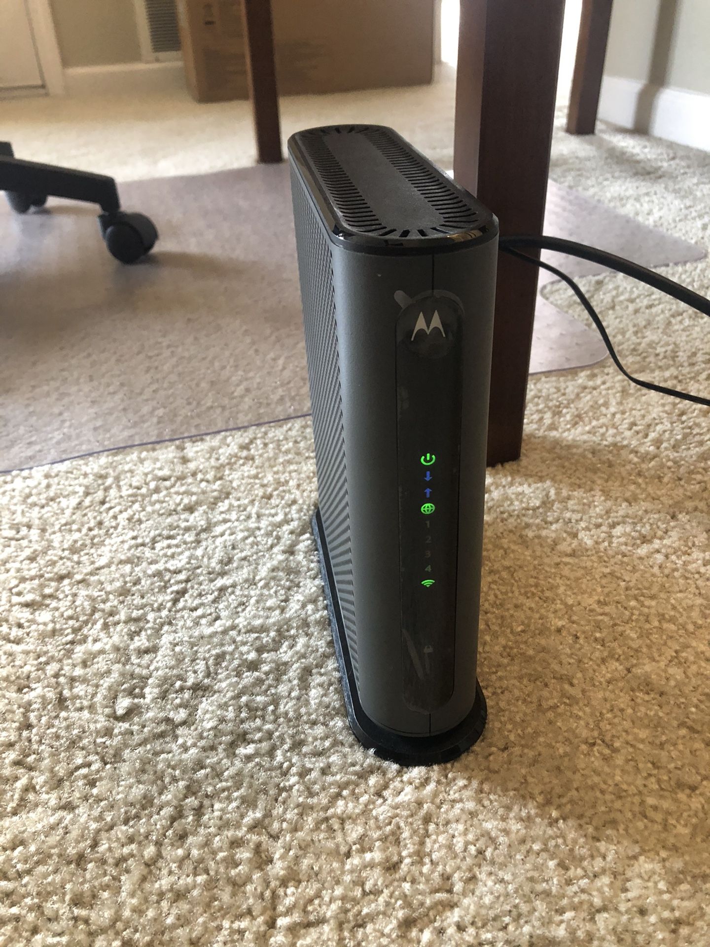 Motorola cable modem plus router