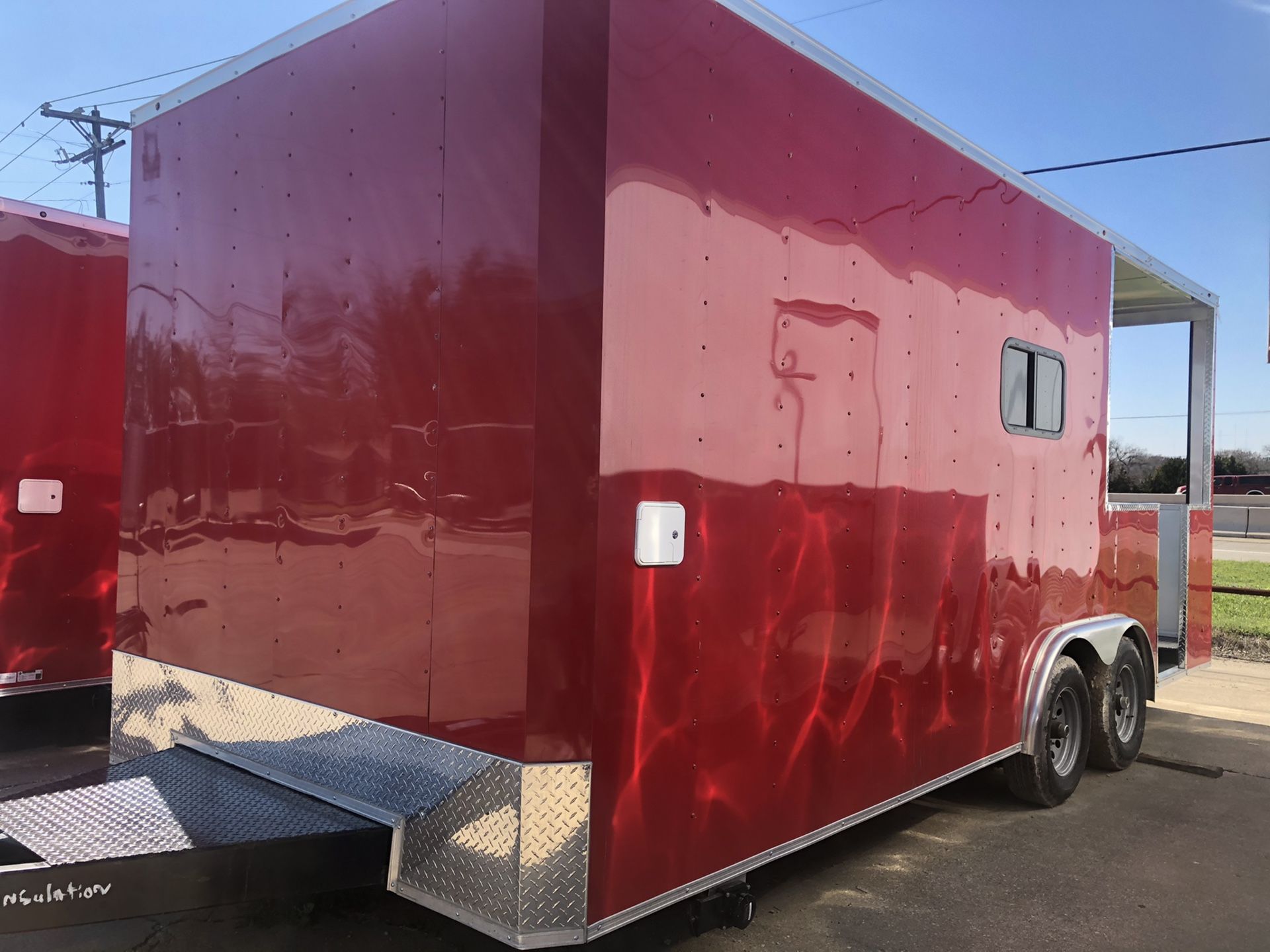 Bbq porch concession trailer w open porch 8.5x20