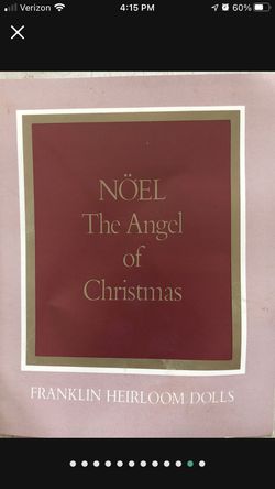19” FRANKLIN HEIRLOOM Dolls “Noel The Angel of Christmas” Porcelain  In Box Thumbnail