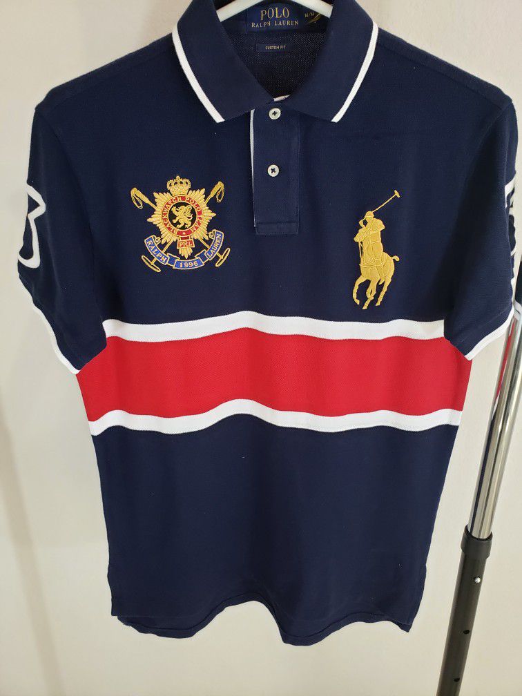 Ralph Lauren Short Sleeve Navy Blue Polo Shirt Medium