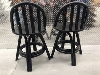 Pair Of Swivel Bar Chairs Thumbnail