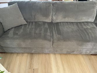Costco Microfiber Grey Sectional With Ottoman  Thumbnail