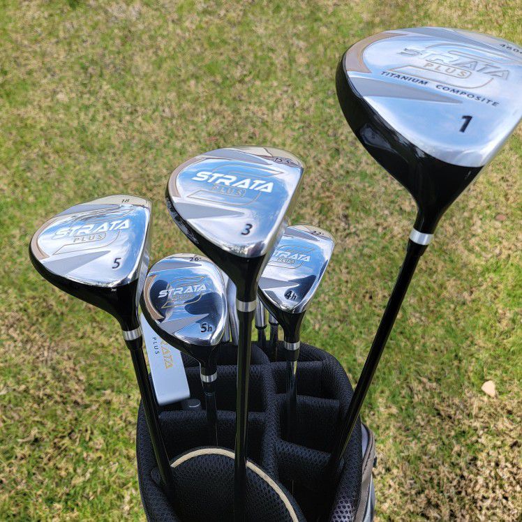 Strata Plus 18-Piece Complete Golf Set & Bag