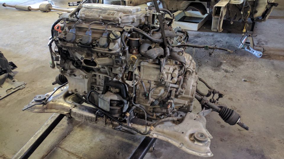 2008 Acura TL Parts, engine, transmission, subframe, steering rack for