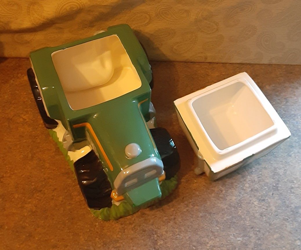Decorative Farm Tractor Ceramic Display
