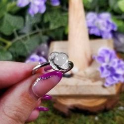 Moonstone Crystal Ring #2F Thumbnail