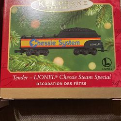 Lionel Chessie Steam Special Ornament Set Thumbnail