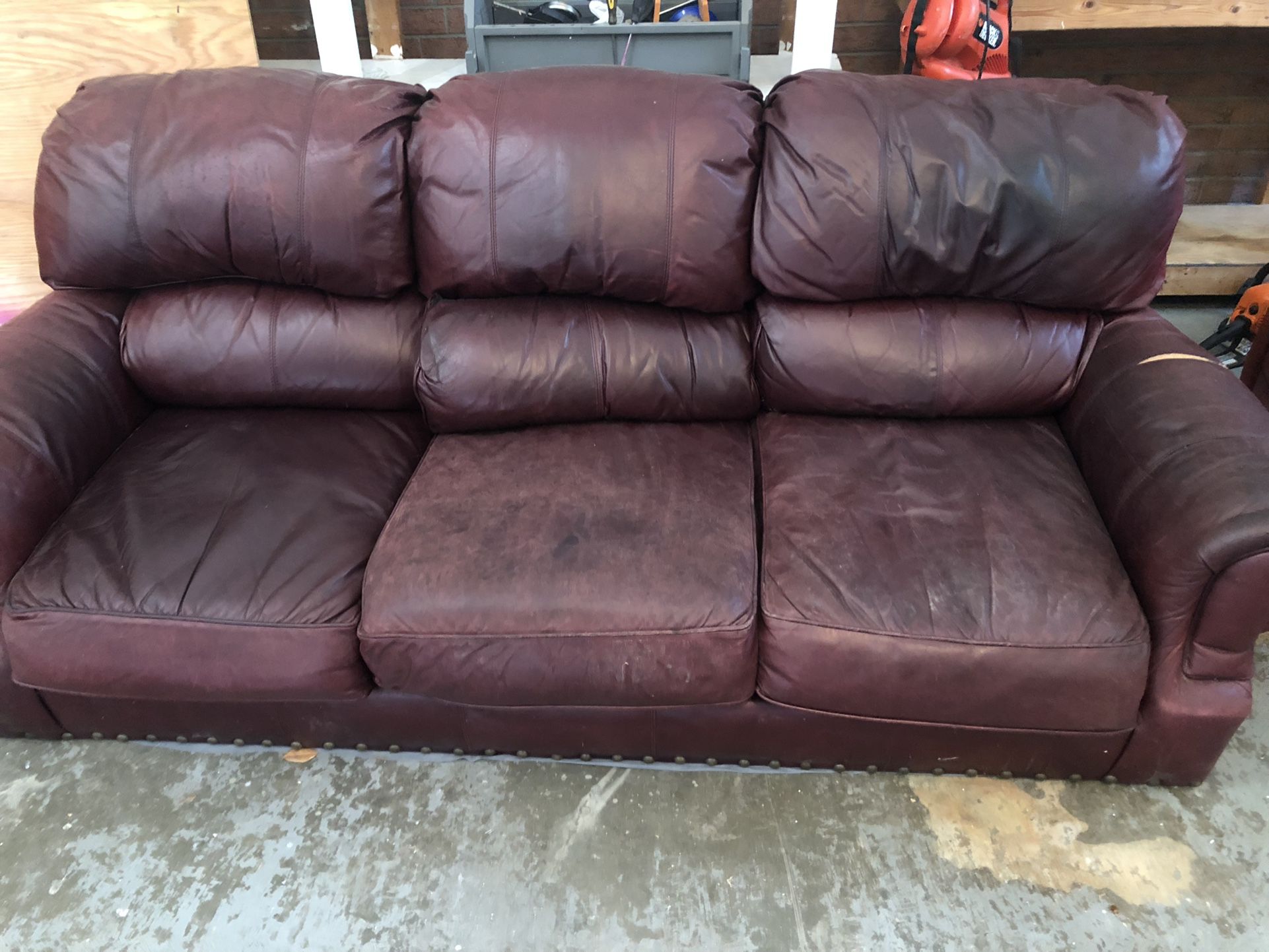 Broyhill leather sofa FREE