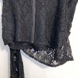 NWT $120 Anthropologie x Mare Mare Black Corseted Lace Adjustable Hem Tube Top M Thumbnail