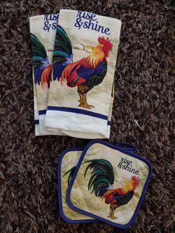 RESERVED FOR BETTY: farmhouse Rooster kitchen decor Thumbnail