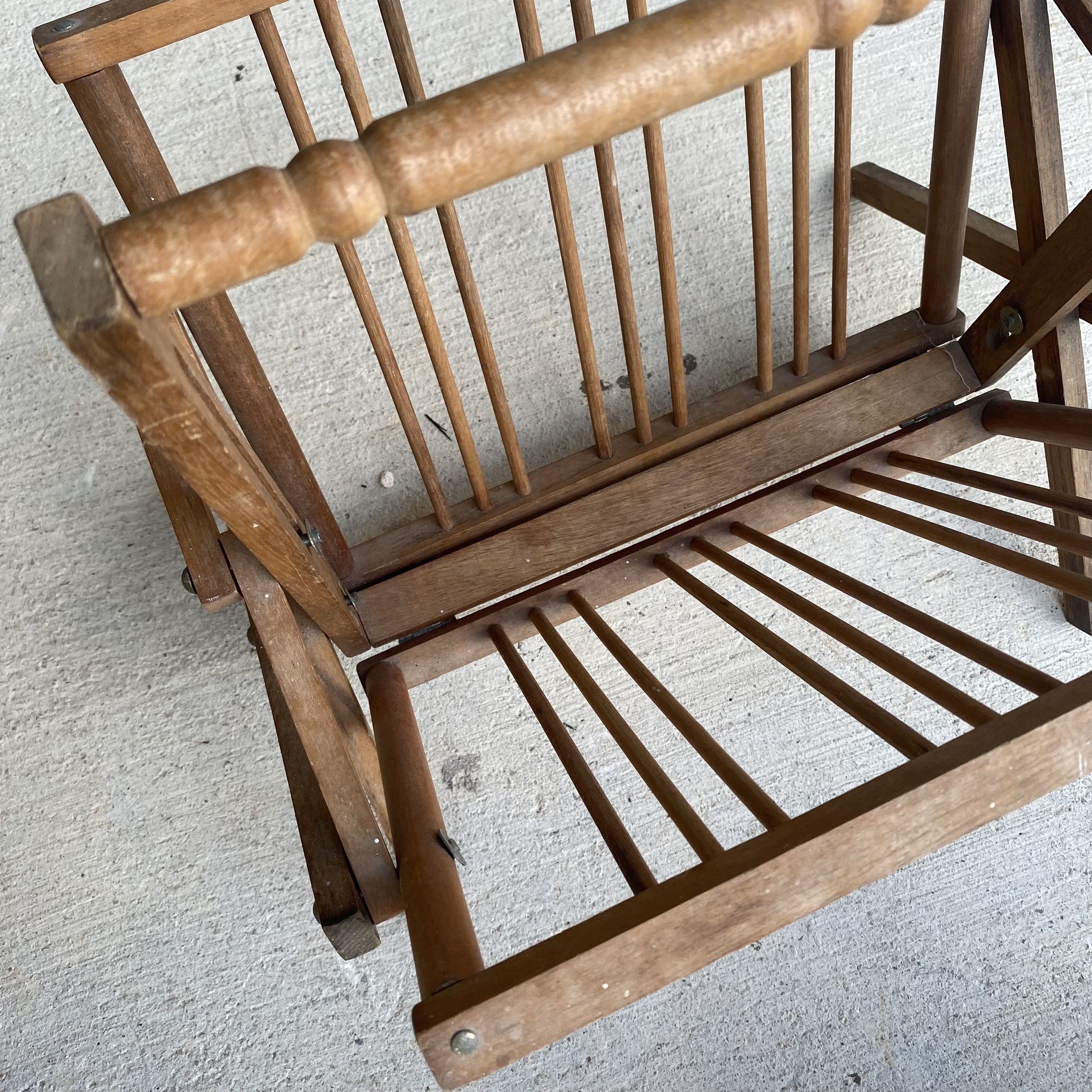 Antique Wooden Magazine Rack