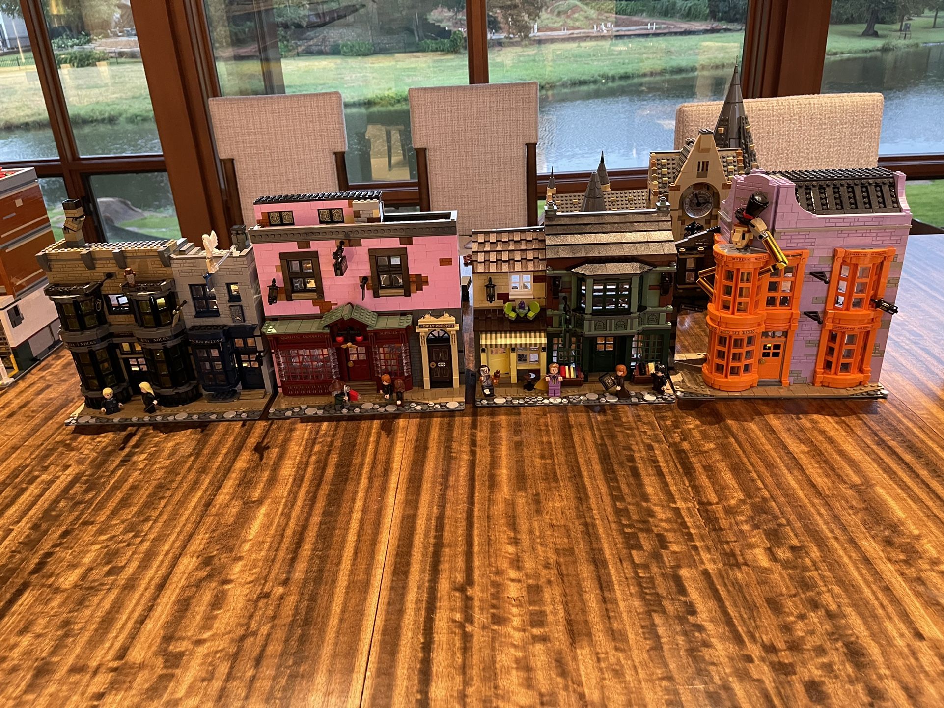 Assembled Harry Potter Diagon Alley Lego Set