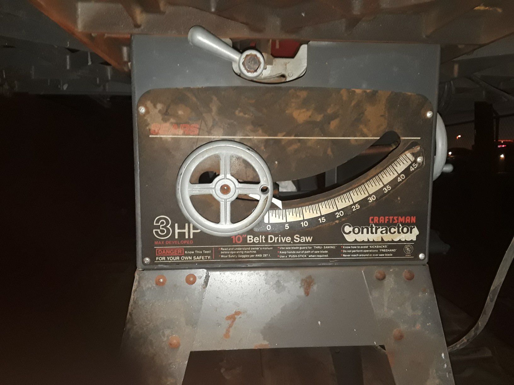 Craftsman "contractor" table saw
