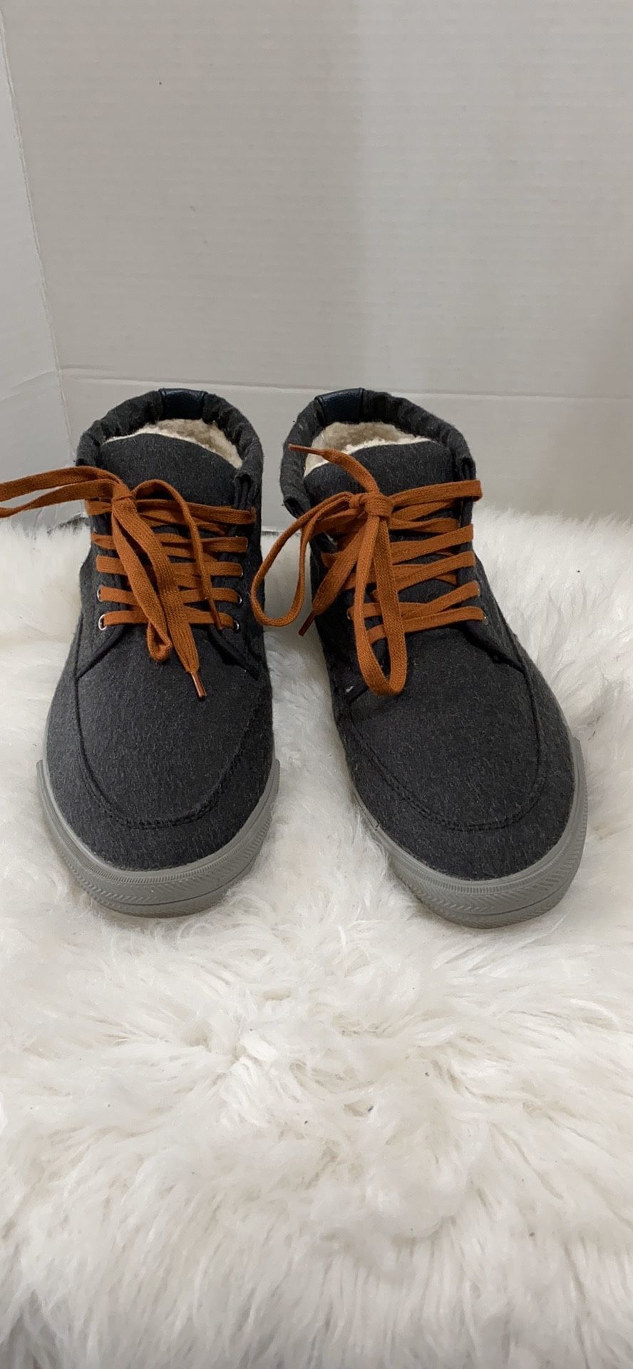 Aldo Mens ankle Boots Gray Wool Size 44 /11