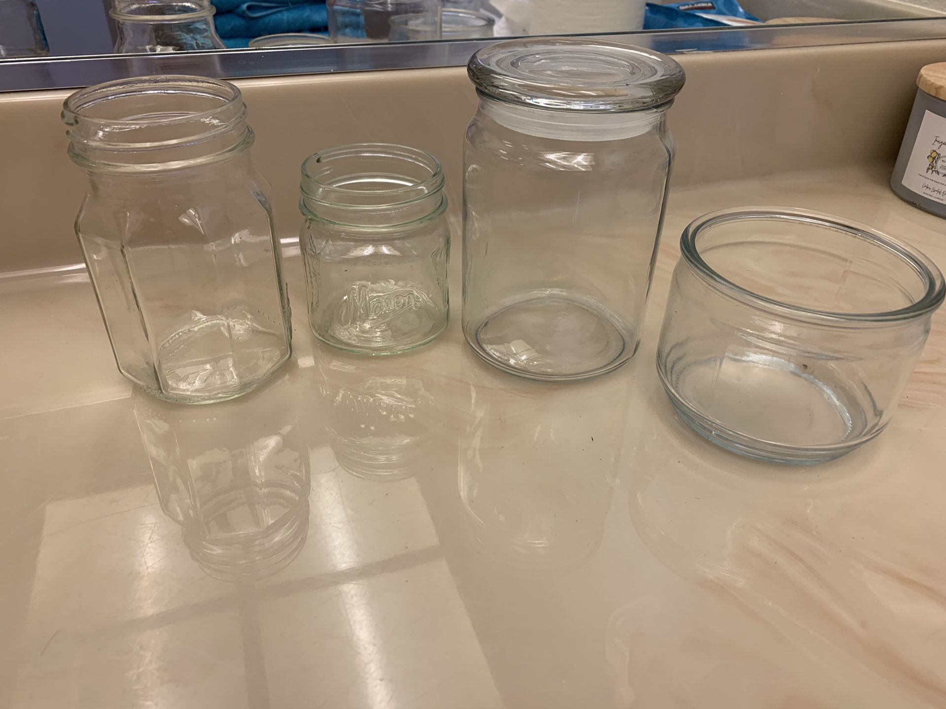 Various sized mason jars $5 each