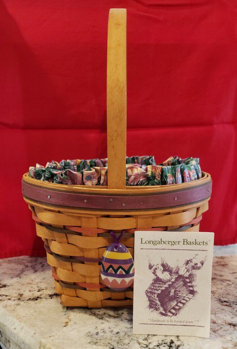 Longaberger Collectable Easter Basket, Circa. 1996