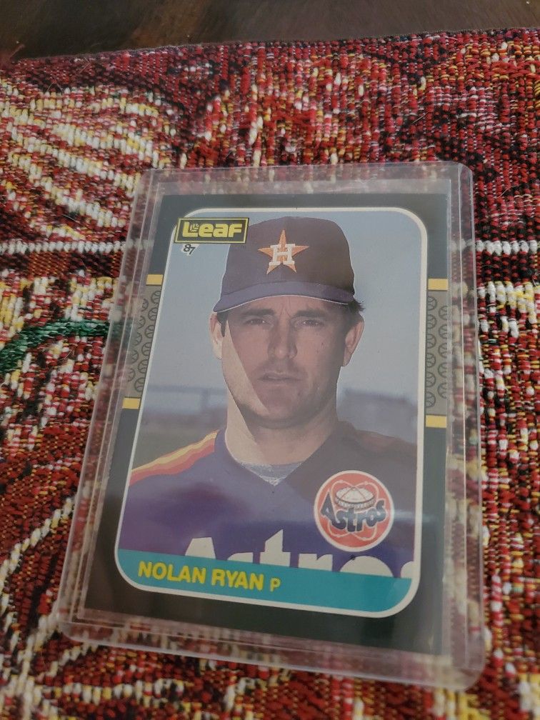 Nolan Ryan 1987 Leaf Baseball Card