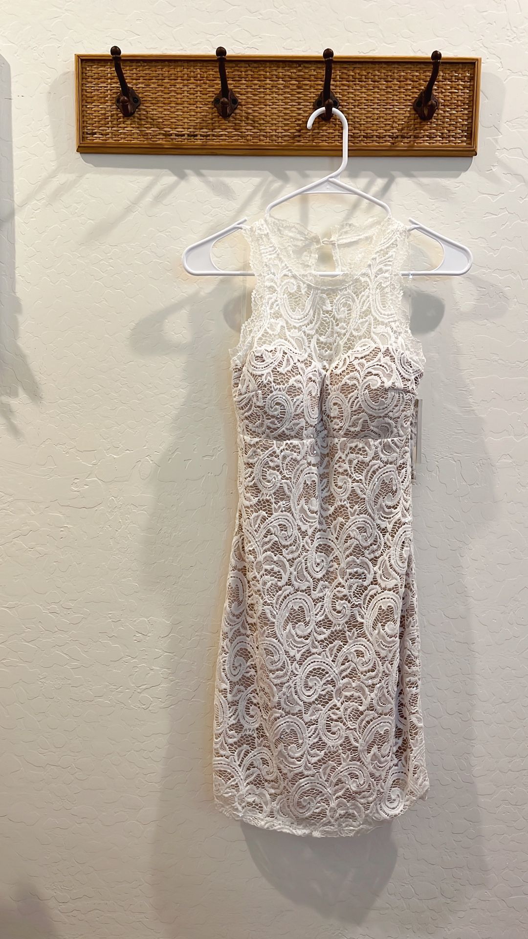 Laced White Party Dress