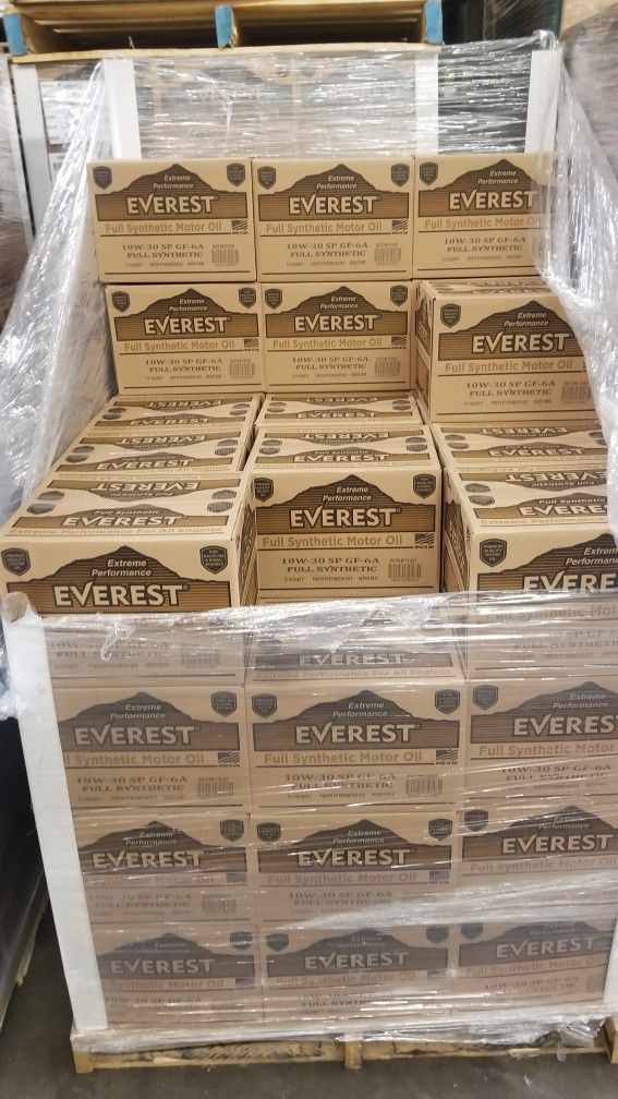 Everest Motor Oil Full Synthetic Case 12QT