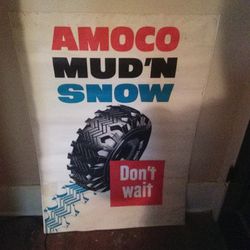 50s Large Original Litho Amoco Tire Poster

 Thumbnail