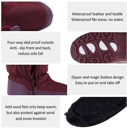NEW Size 8 Women Snow Boots Winter II Waterproof Fur Lined Frosty Warm