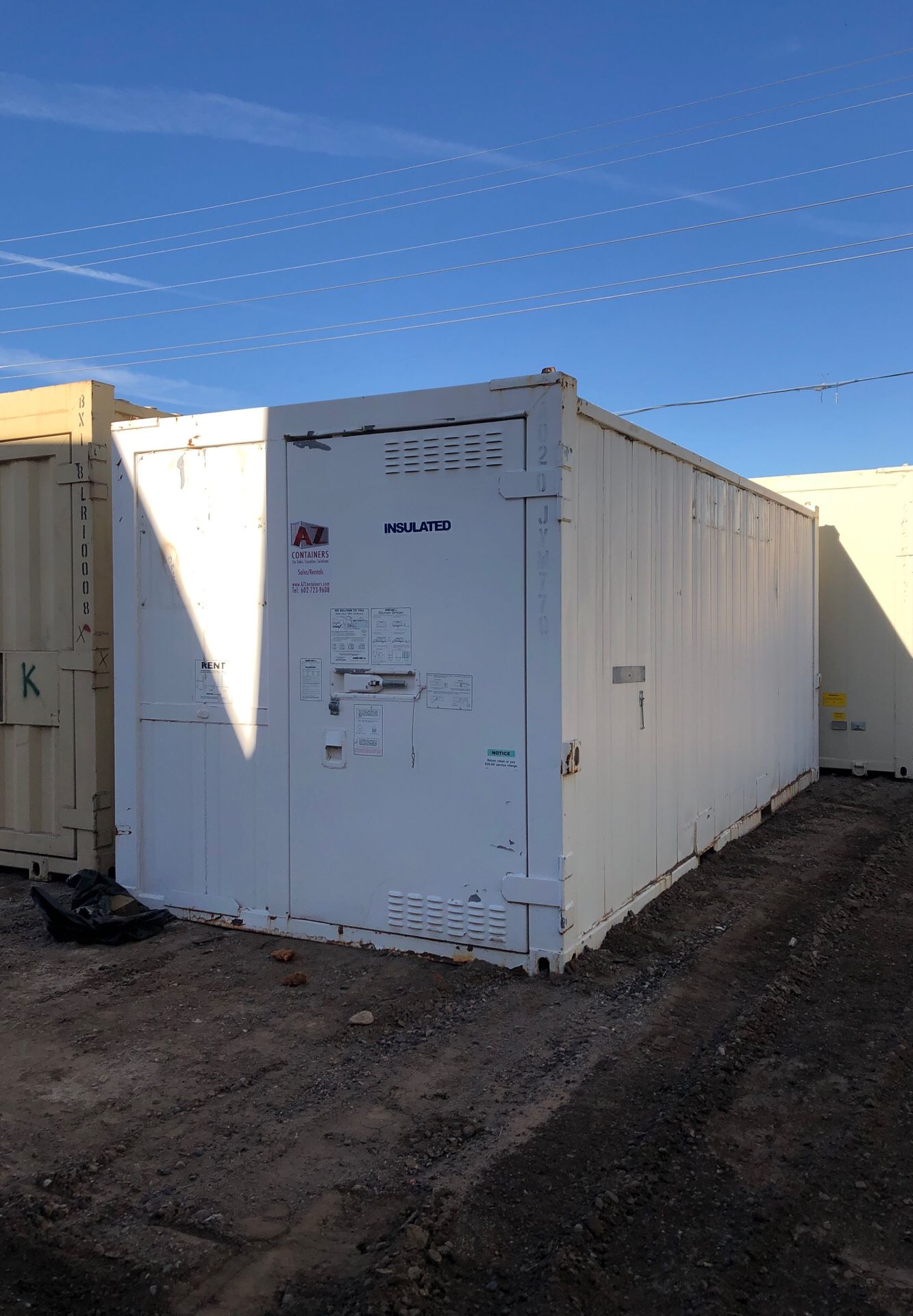 LOCAL 8x20 spray foam insulated shipping container connex storage with
