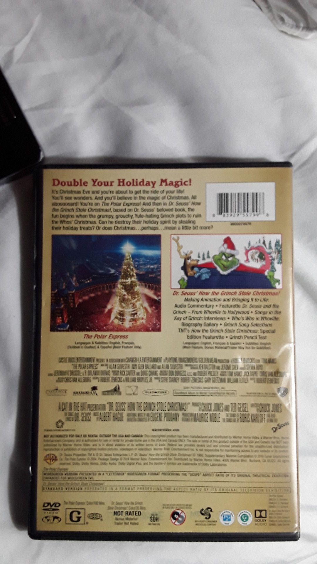 How the grinch stole christmas and Polar express movies