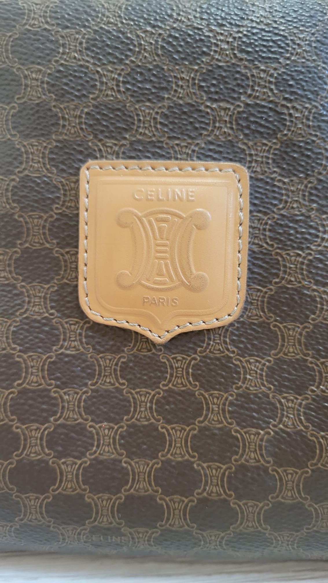 Celine Vintage Macadam Boston Bag