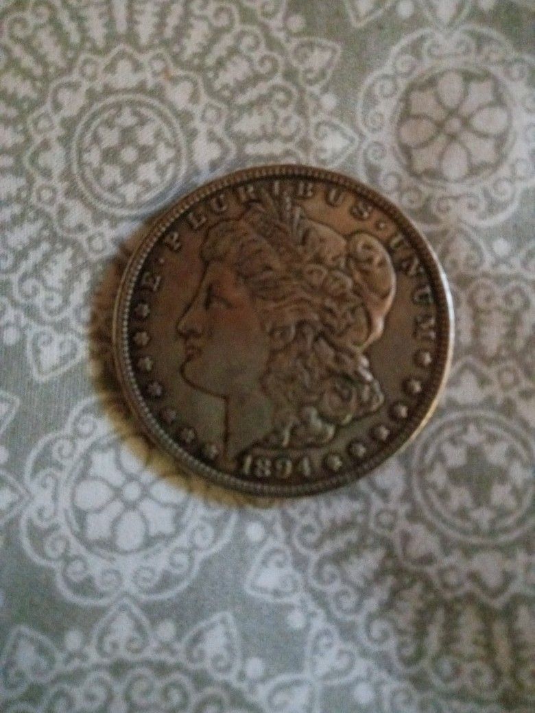 A 1894 Morgan Silver Dollar