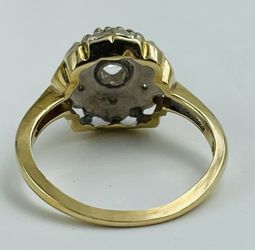 14KT White Gold Art Deco Filigree Engagement Ring 1.10CTTW Size:6  Thumbnail
