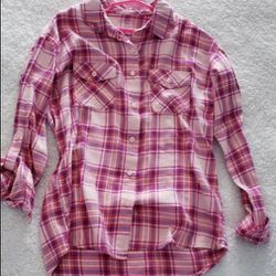 Girls Plaid Shirt• Size L(10/12)• Great Condition• $8firm Thumbnail
