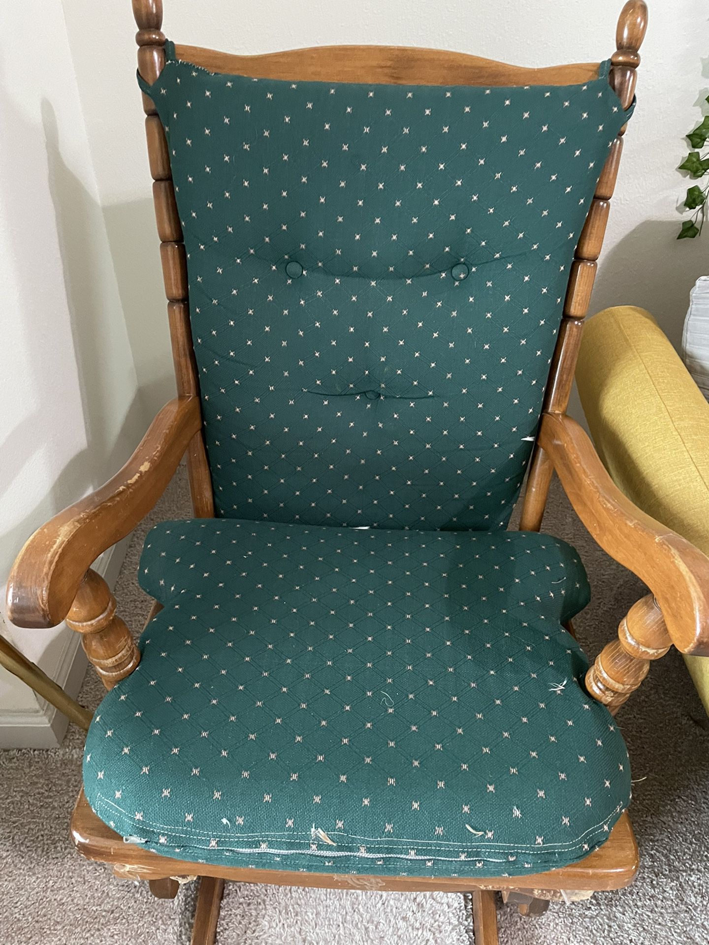 Rocking Chair With Cushions