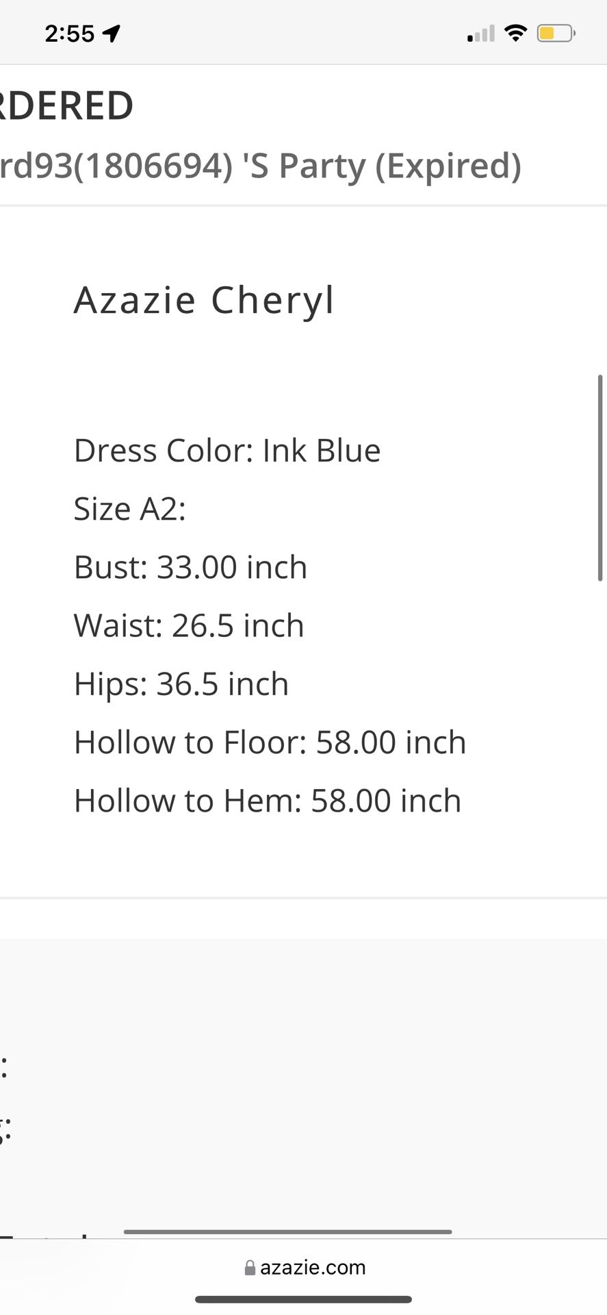 Azazie Dress