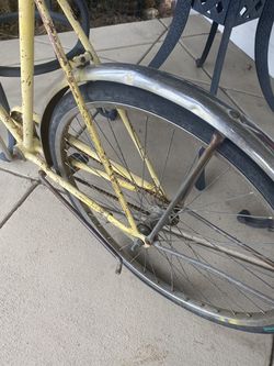 Vintage Yellow Schwinn bike Thumbnail