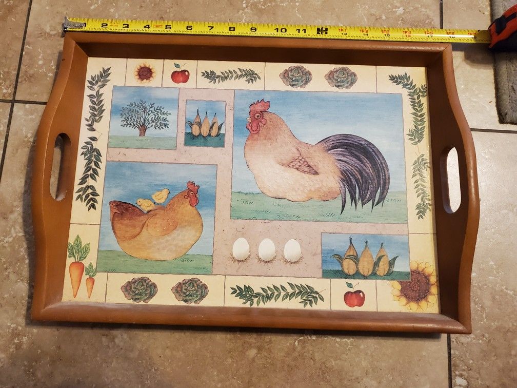 Wood Chicken Tray