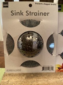 Sink Strainers Set of 2, Kitchen Food & Debris Trap, Black & White Sink Strainer Thumbnail