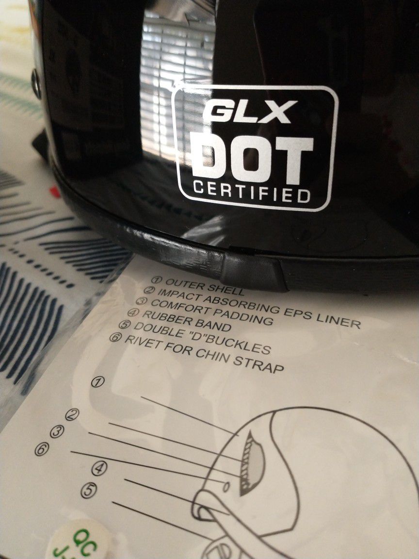 GLX Motorcycle Helmet G-502 Unisex Adult XL