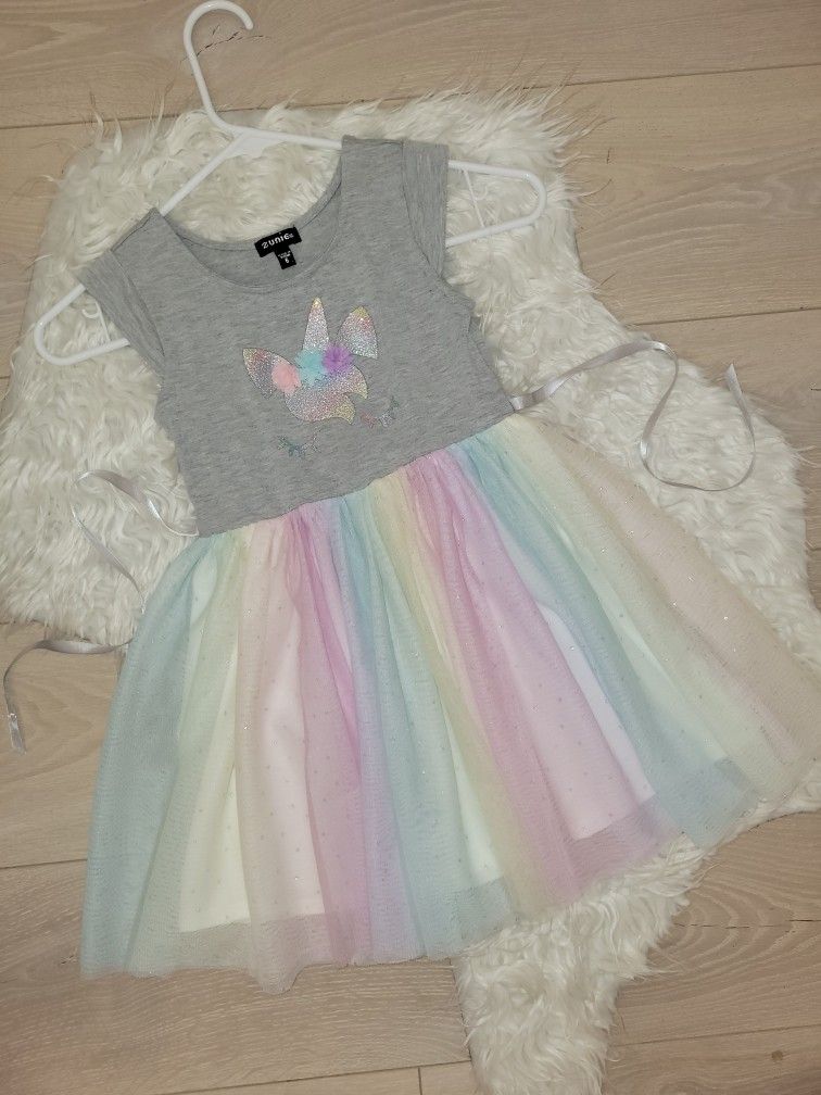 Unicorn Dress, 6T, $14