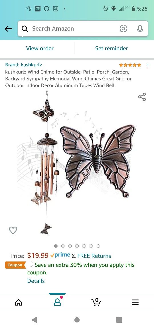 New! Wind Chime for Outside, Patio, Porch, Garden, Backyard Sympathy Memorial Wind Chimes Great Gift for Outdoor Indoor Decor Aluminum Tubes Wind Bell
