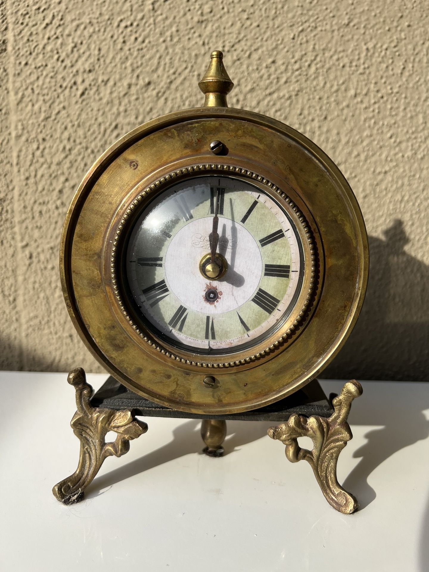 Brass Table Clock