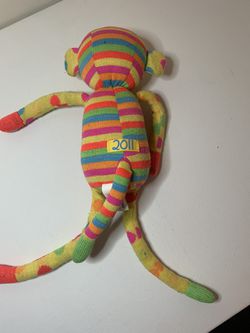 rainbow funny looking stuffed animal monkey Thumbnail
